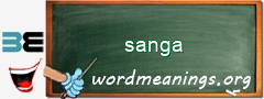 WordMeaning blackboard for sanga